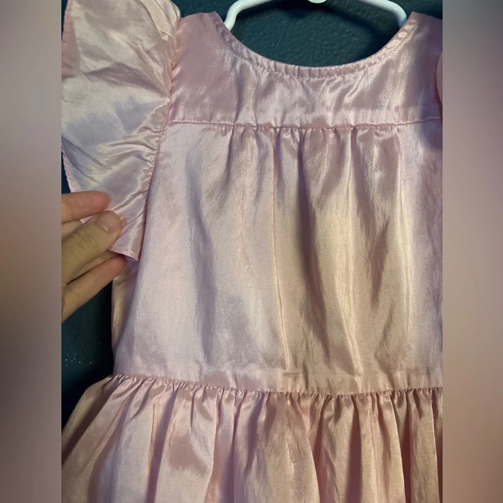 Love Shack Fancy Pink Ruffled Tiered Dress for Kids size‎ 2/3